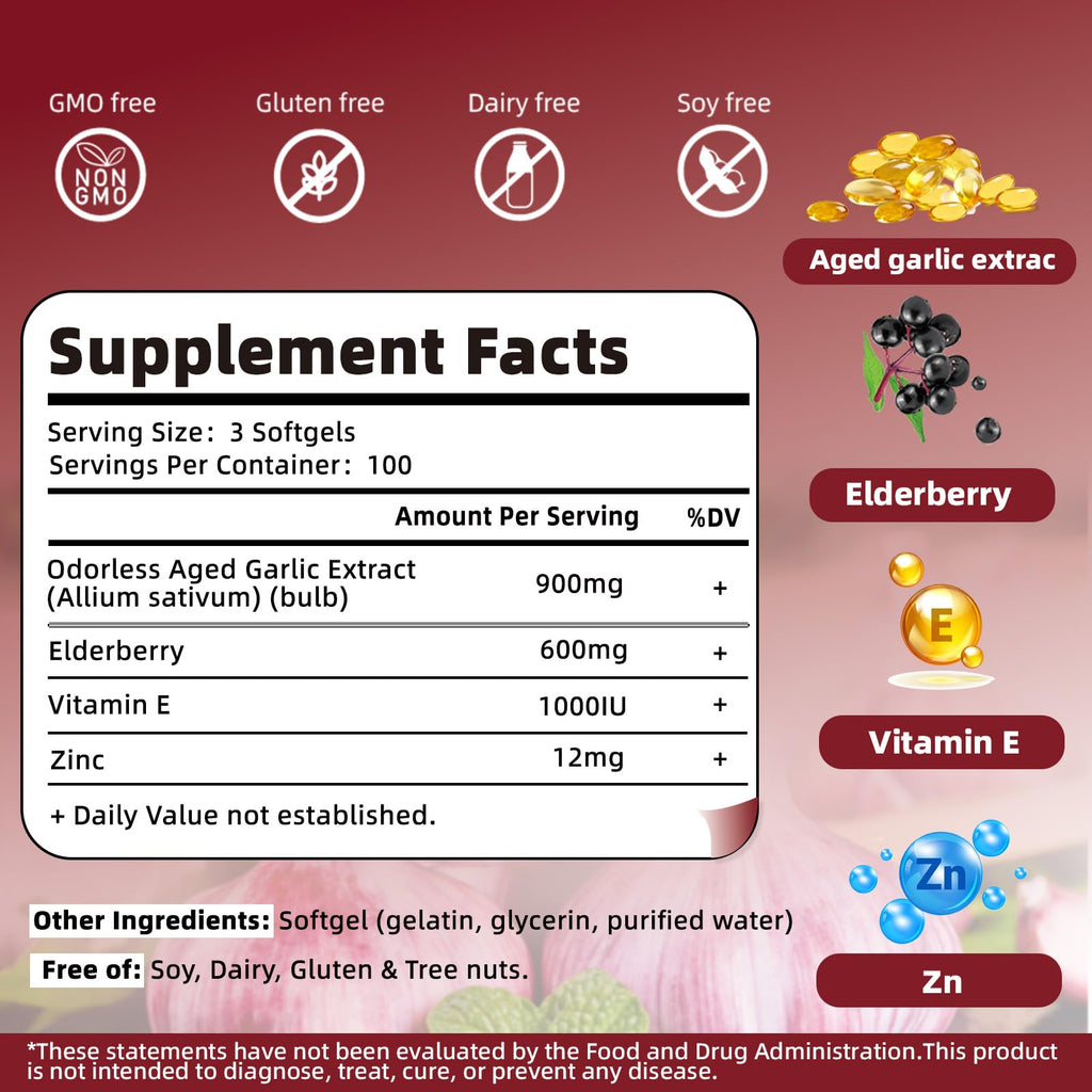 Aged Garlic Extract Vegetarian Softgels H404329
