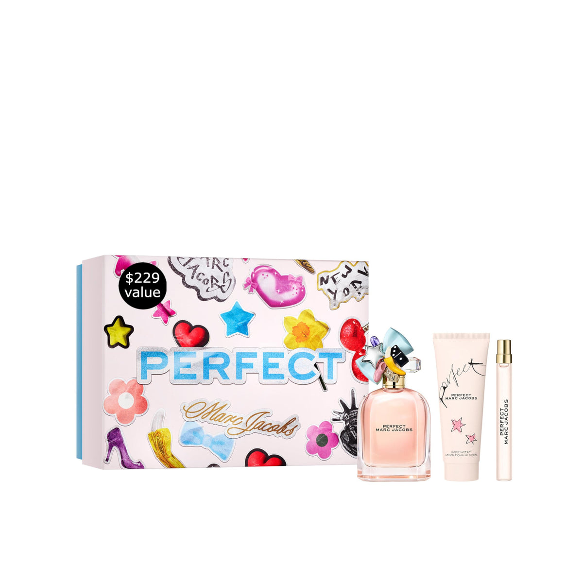 Eau de Parfum 3-Piece Gift Set, 3.3 oz, Body Lotion 2.5 oz, Travel Spray 0.33 oz Floral Perfume Z462331