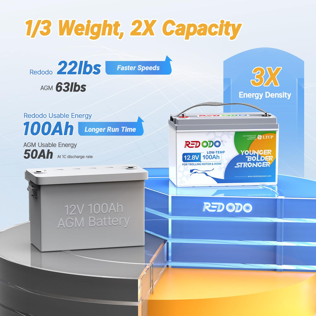 12V 100Ah LiFePO4 Deep Cycle Battery X834796