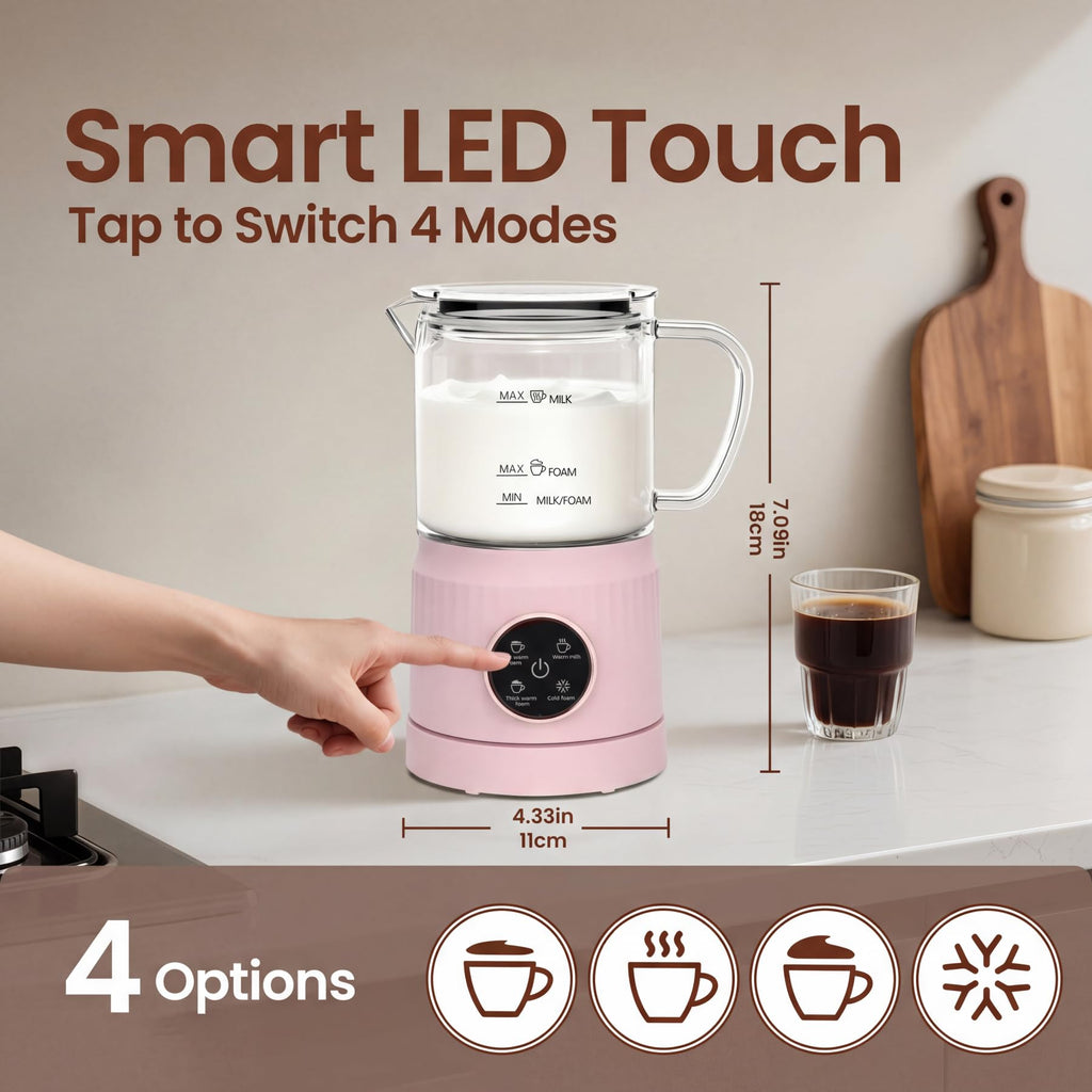 4-in-1 Electric Milk Frother and Steamer Q8807