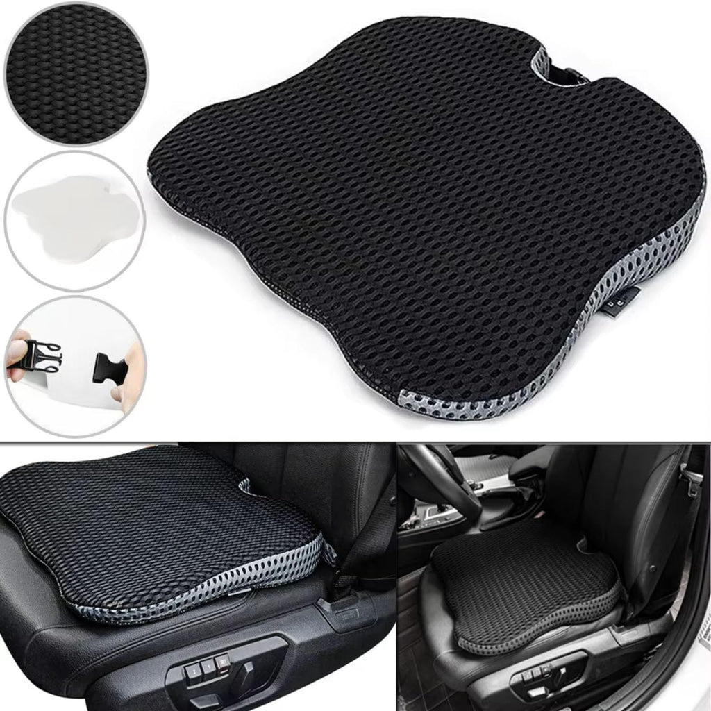 Grey Memory Foam Car Seat Booster Cushion J900564
