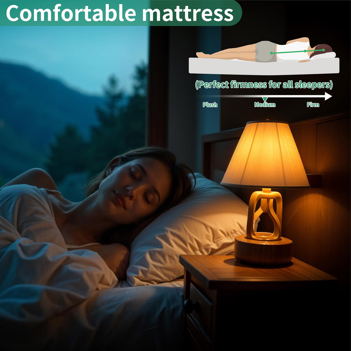 Folding Bed with Mattress, 5-Inch Memory Foam, 500lbs Capacity, Metal Frame, Adjustable Headboard Z765