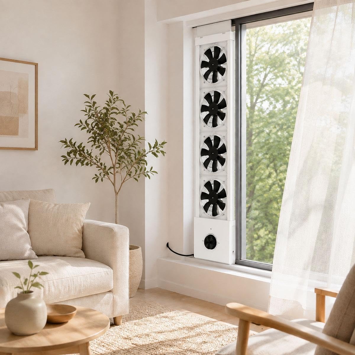 White 3-Speed Reversible Window Fan D585071