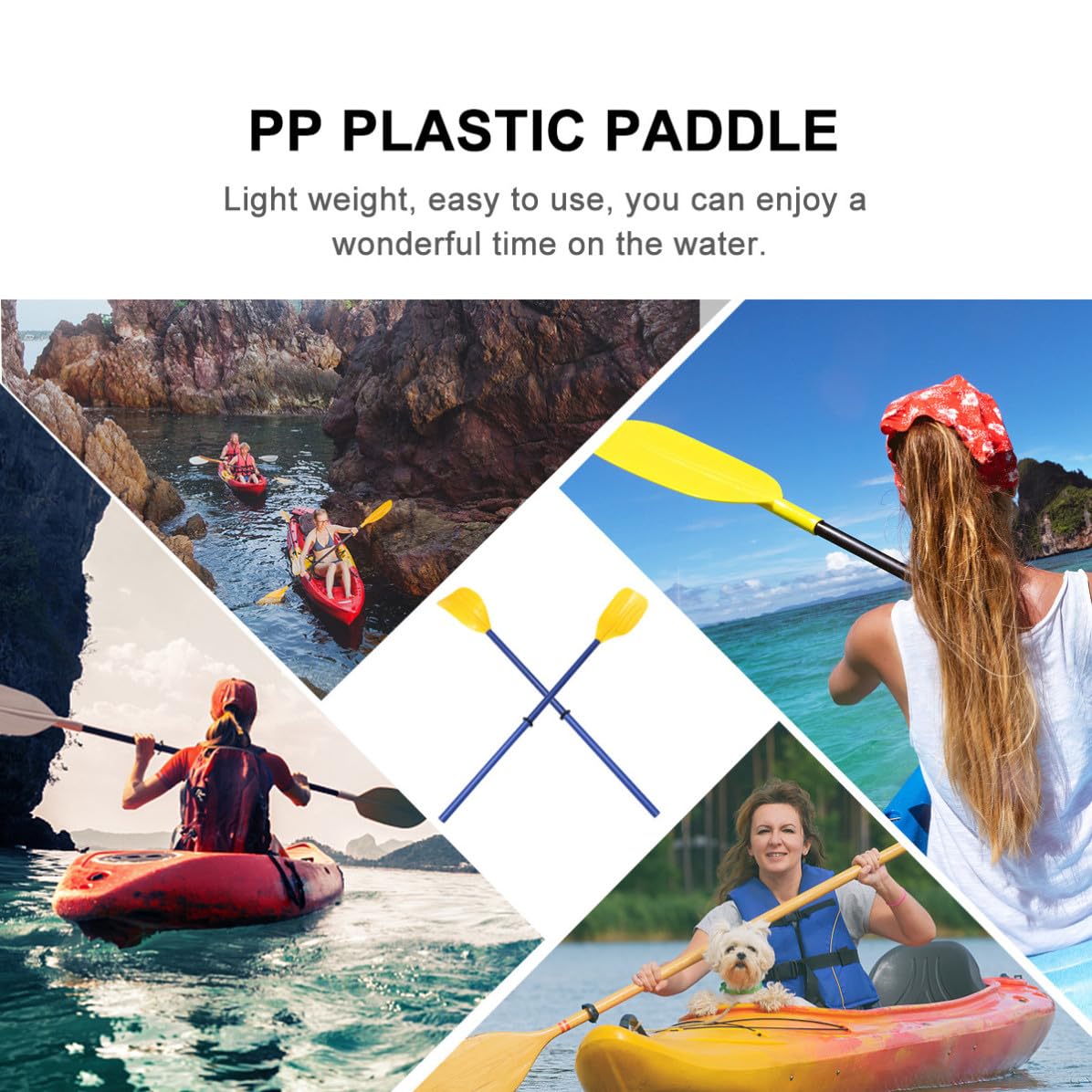 Detachable Plastic Boat Paddle with Aluminum Alloy Poles S75150