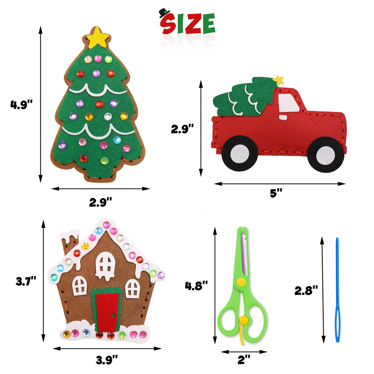 Christmas Sewing Kit for Kids S4256