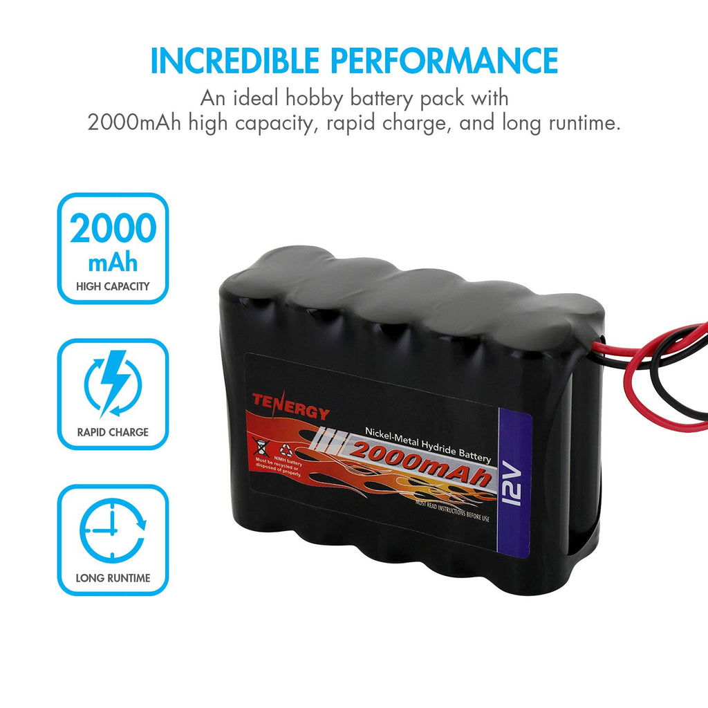 12V 2000mAh NiMH Rechargeable Battery Pack C186877