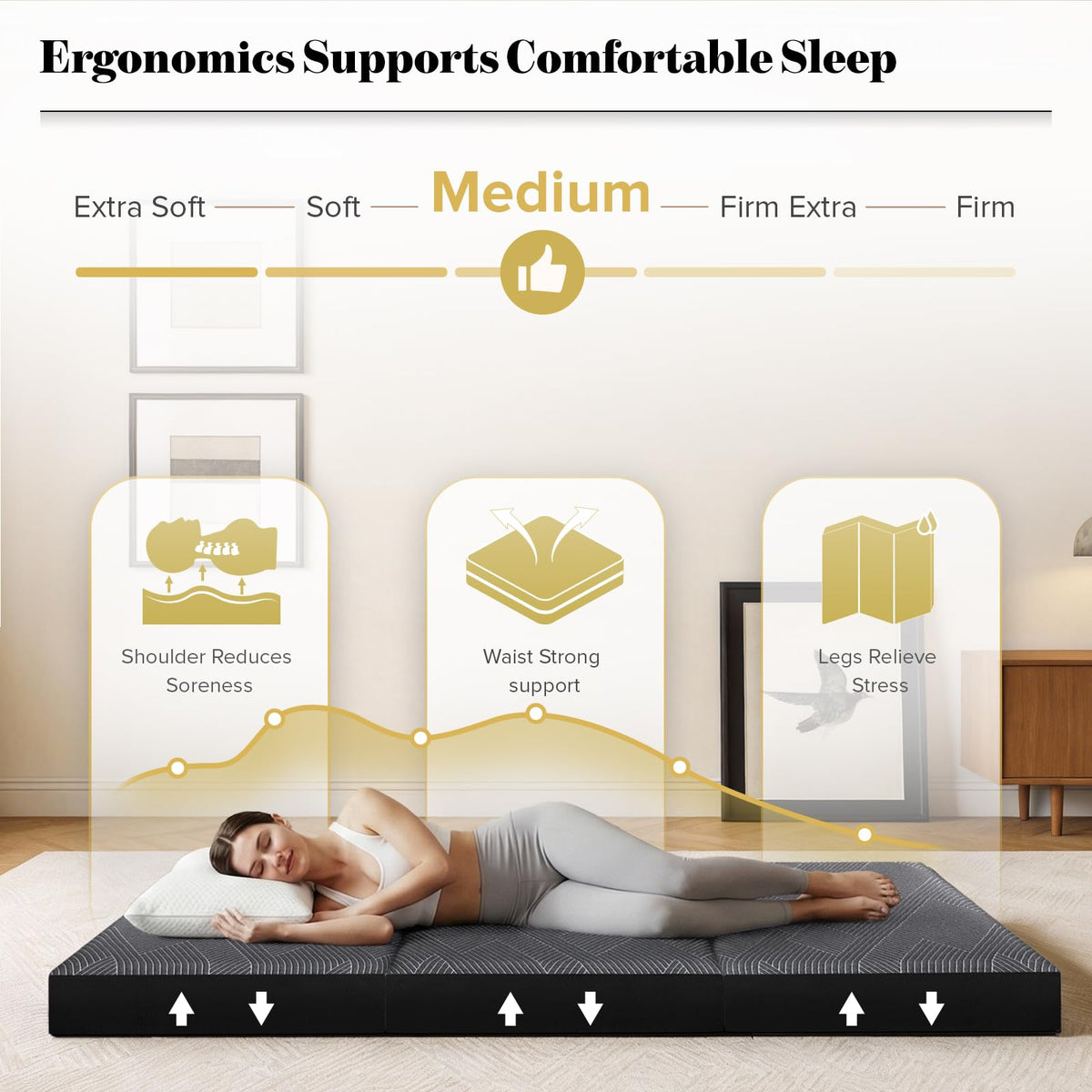 Folding Mattress Twin Size 6 Inch J11851