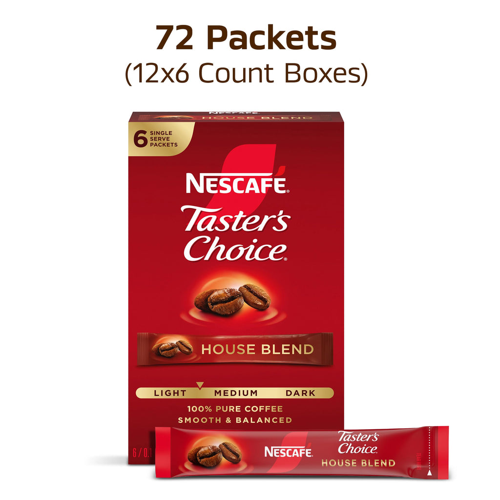 Instant Coffee Packets Light Medium Roast 72 Packets A2051