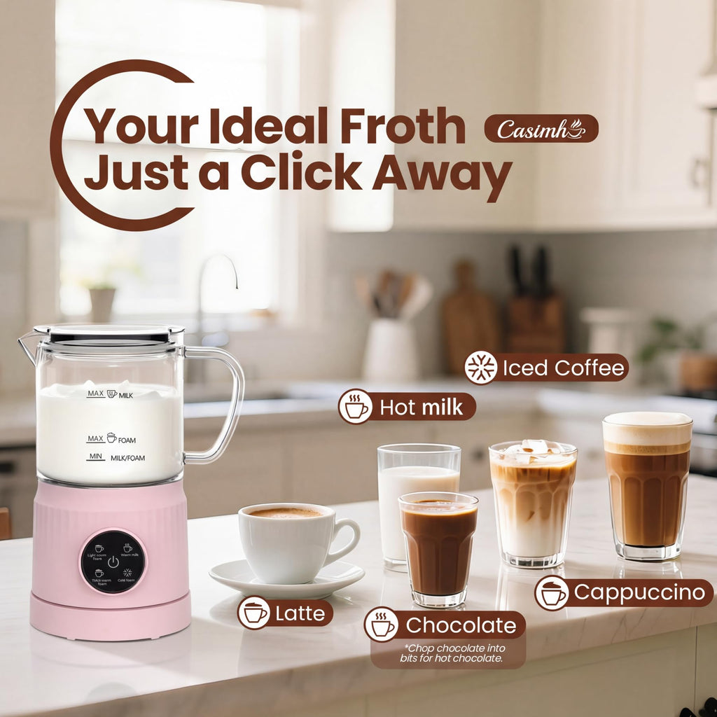 4-in-1 Electric Milk Frother and Steamer Q8807