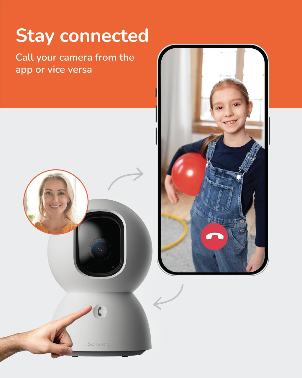 2.5K Indoor Pan-Tilt Security Camera X184