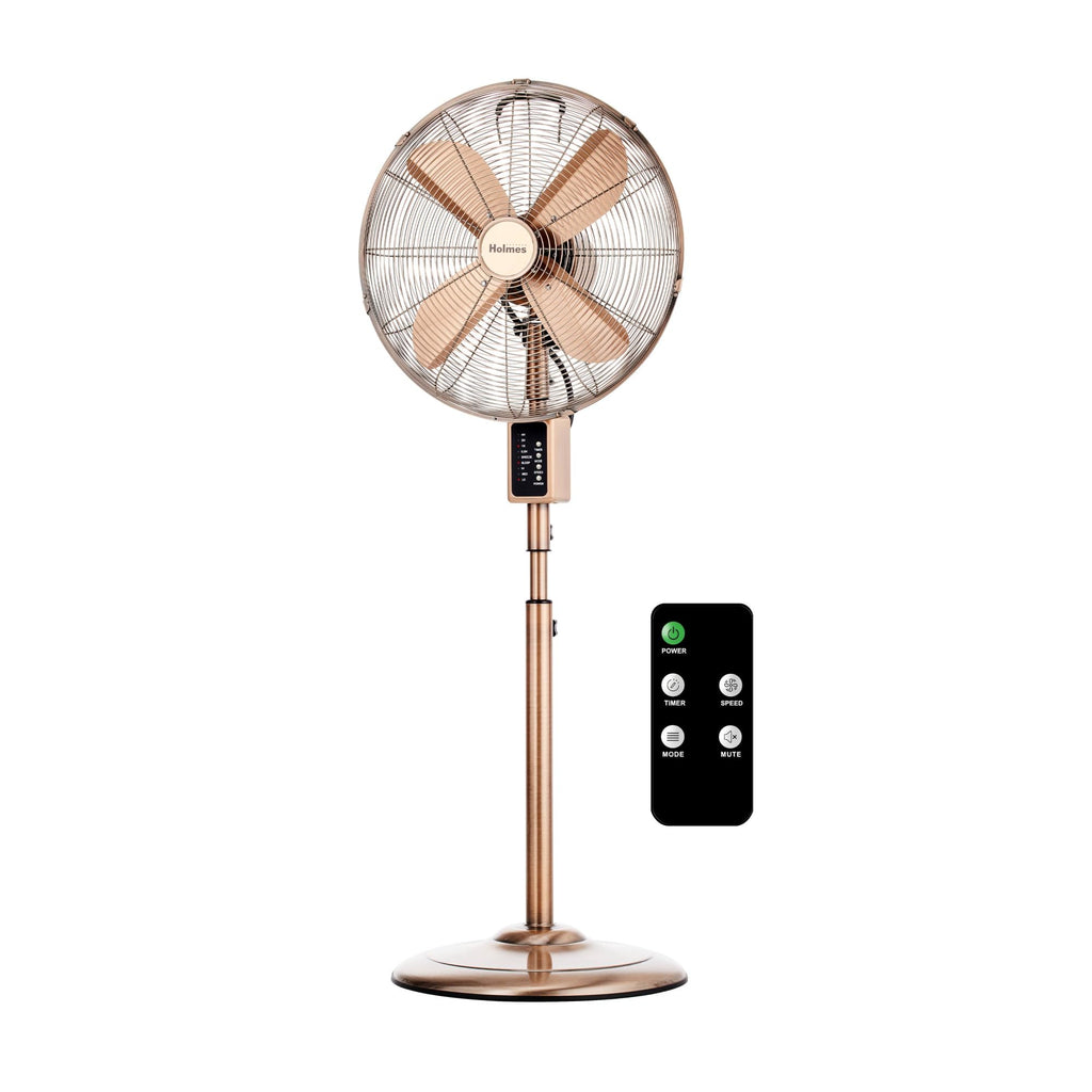 16" Copper Metal Stand Fan D939280