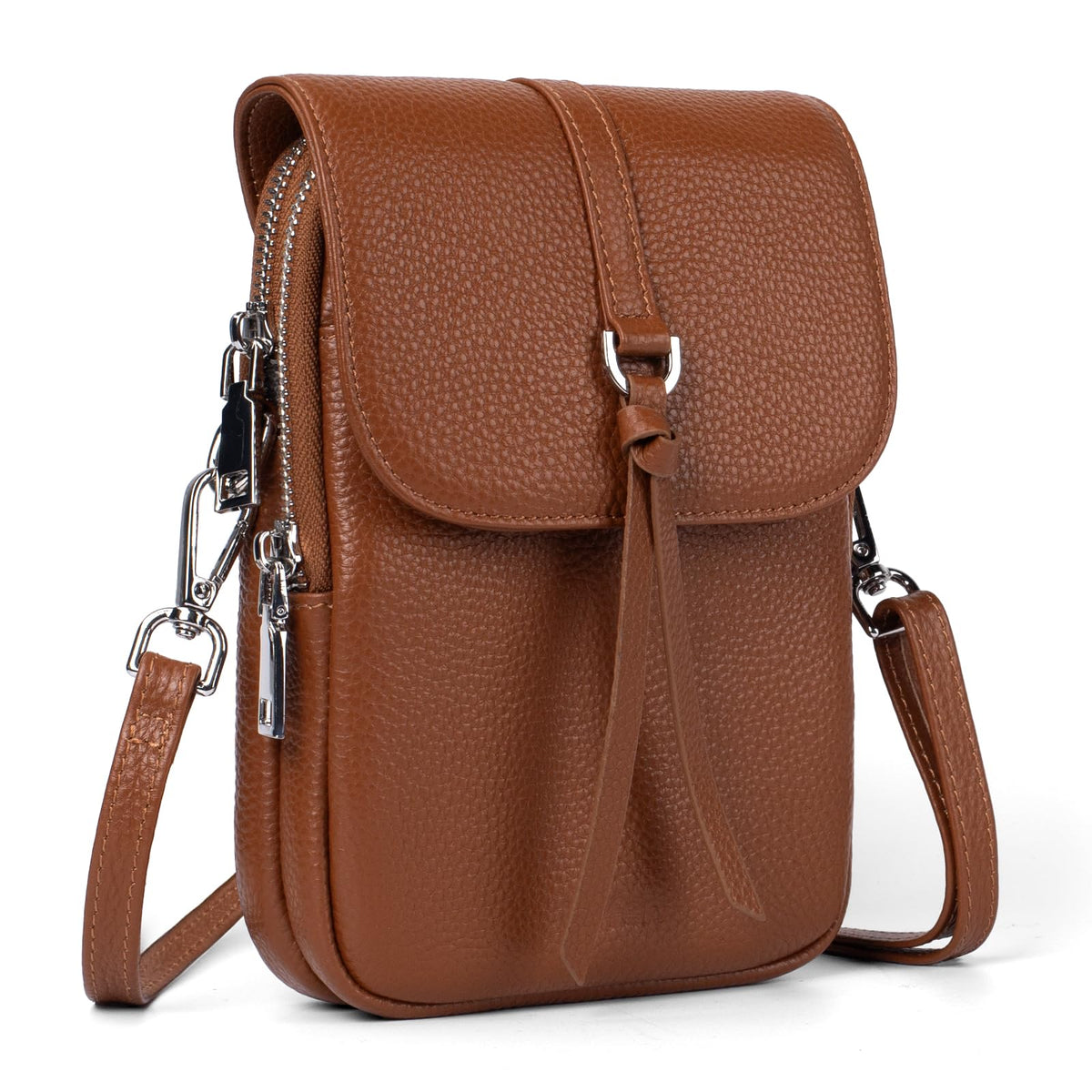 Small Genuine Leather Crossbody Bag T353