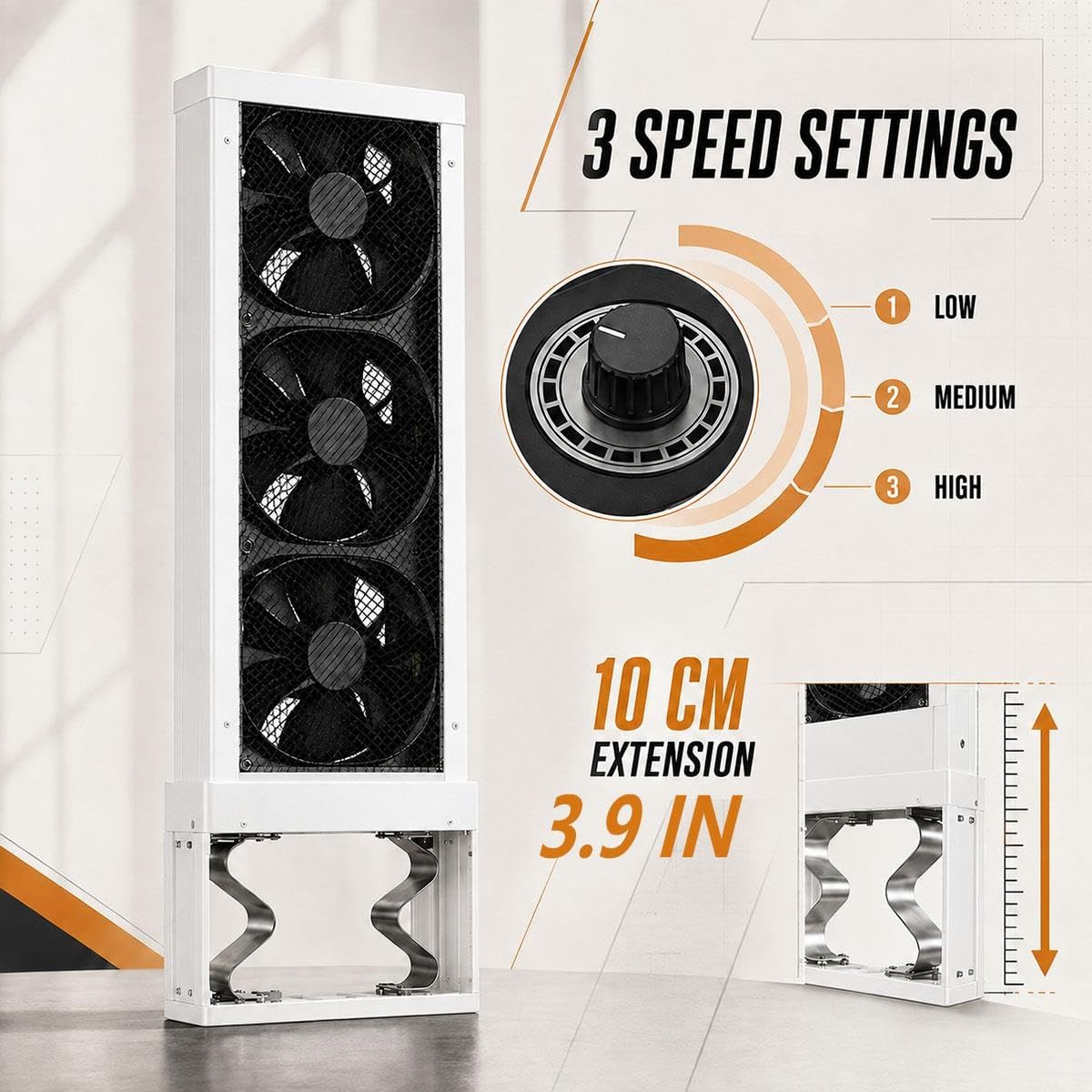 White 3-Speed Reversible Window Fan D585071