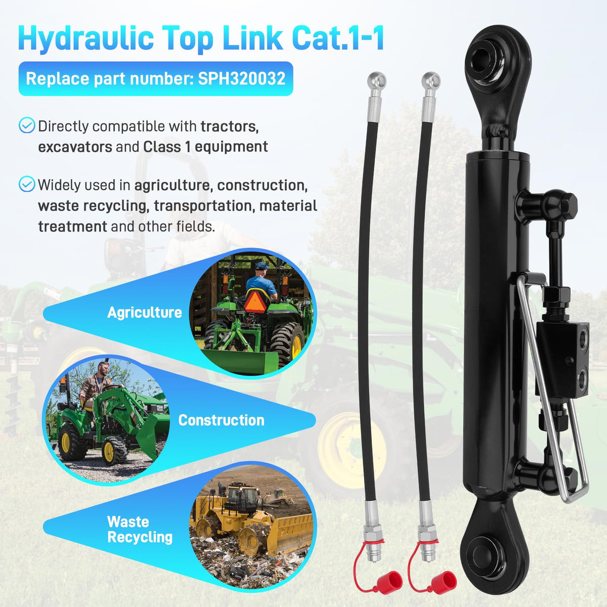 Hydraulic Top Link Cat.1 R11459