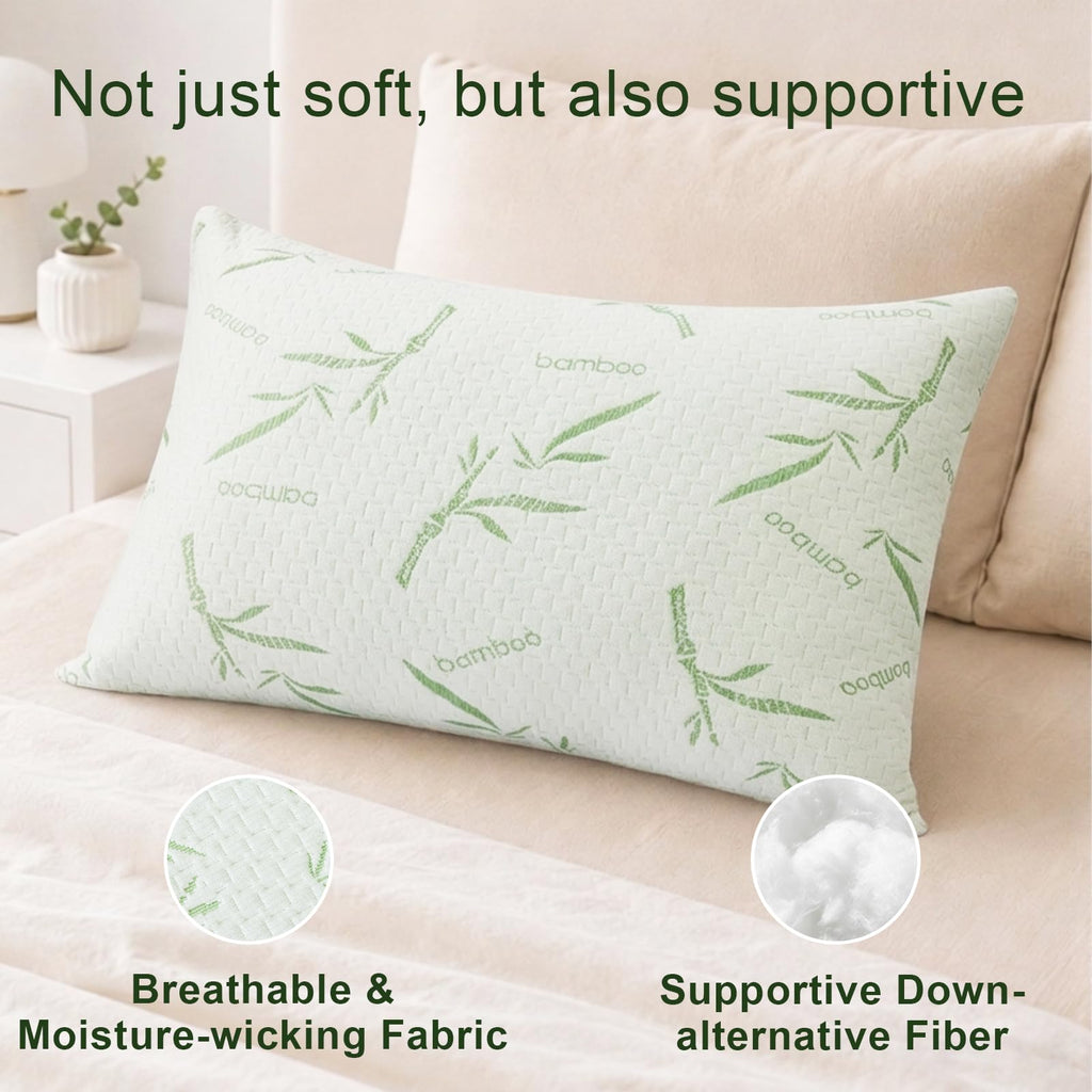 King Size Set of 2 Down Alternative Pillows Y1182