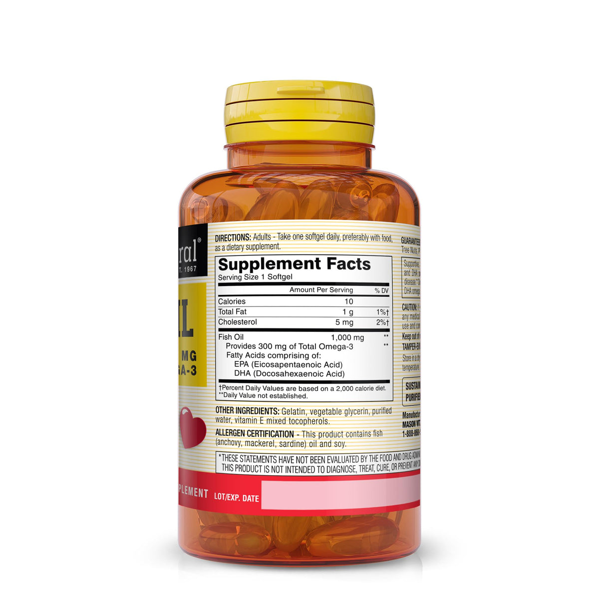 Omega-3 Fish Oil 1000mg EPA DHA P623736