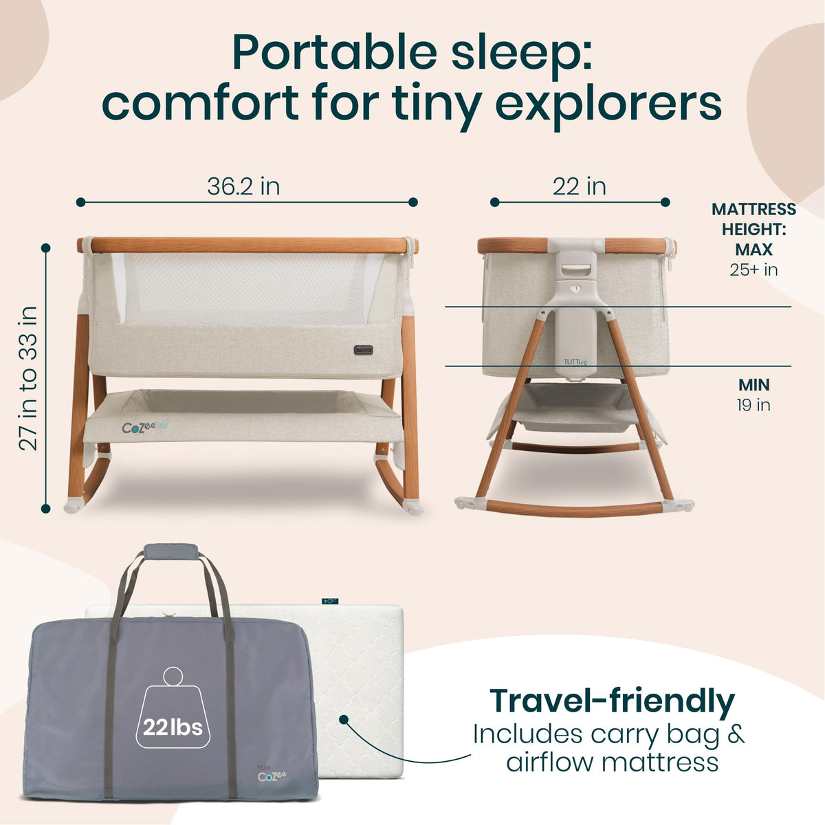 Baby Bassinet & Bedside Sleeper N976