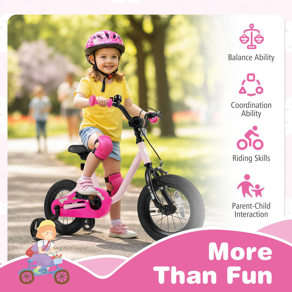 12 14 16 Inch Kids Bike with Training Wheels A40406