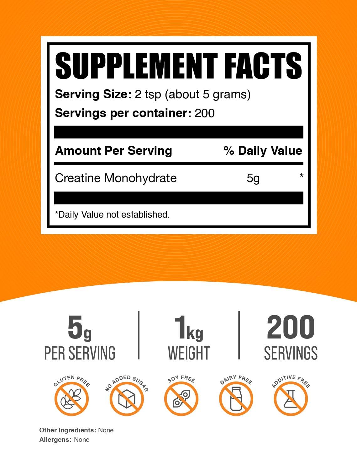 Micronized Creatine Monohydrate Powder Unflavored 1kg L468571