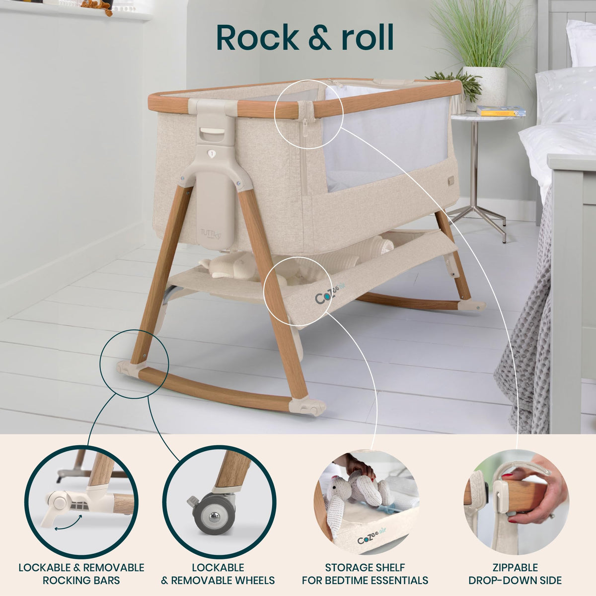 Baby Bassinet & Bedside Sleeper N976