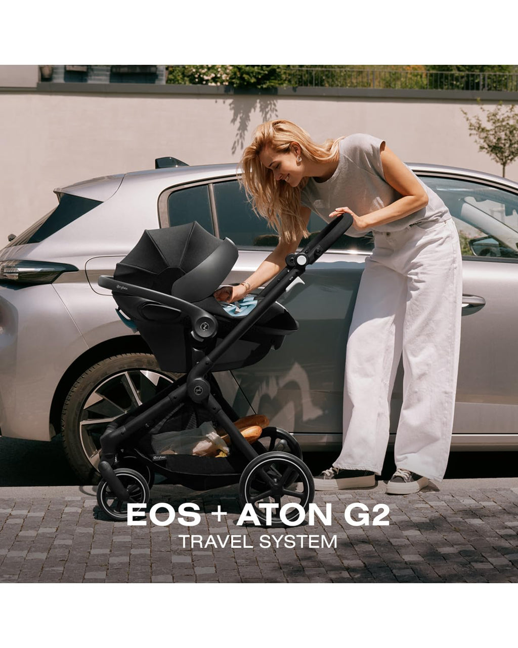 2-in-1 Baby Stroller + Car Seat Combo Almond Beige B11126