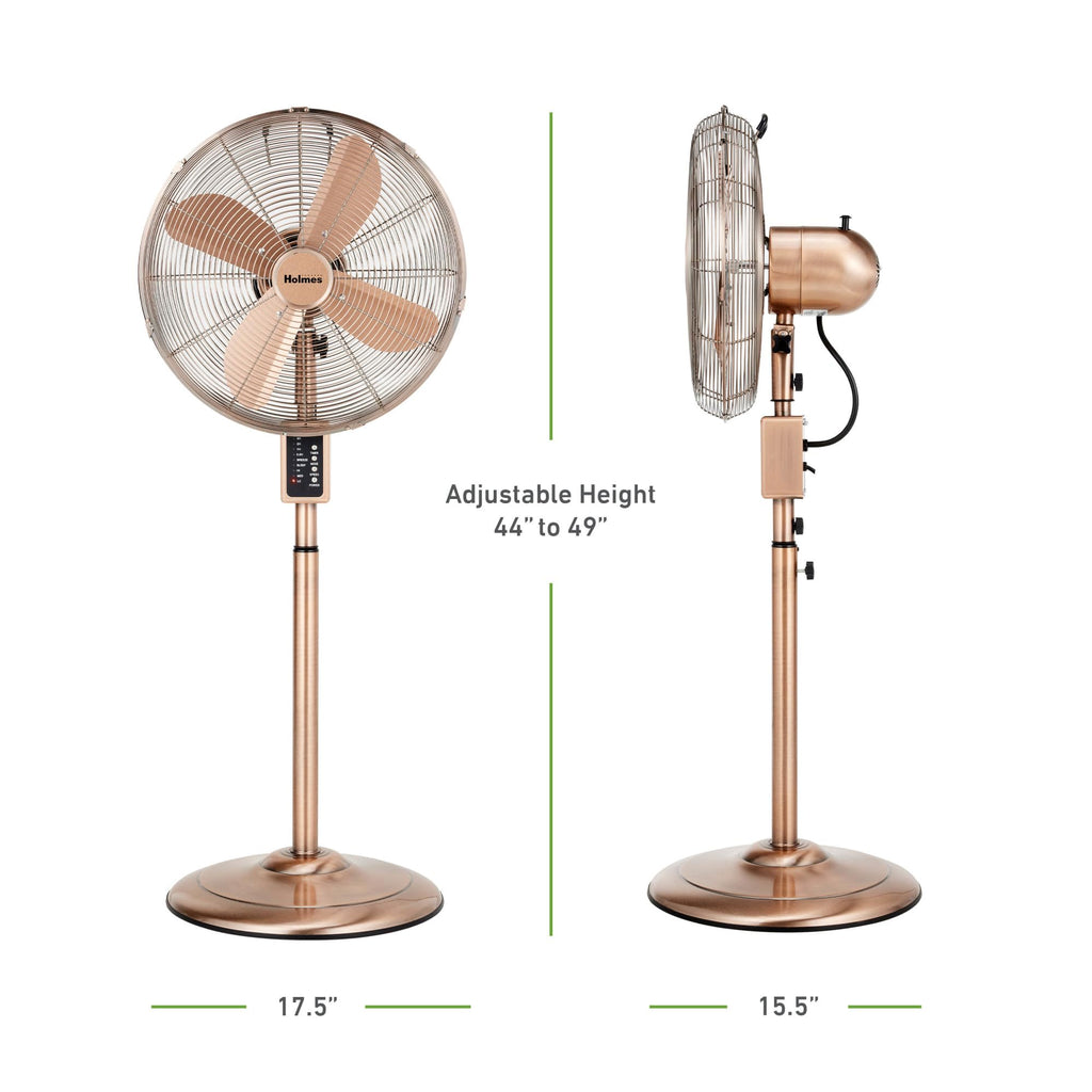 16" Copper Metal Stand Fan D939280