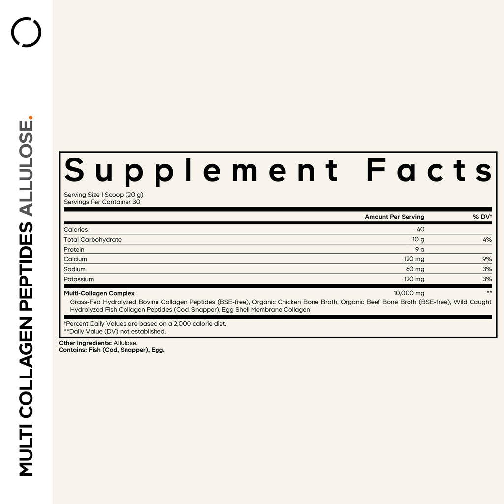 Unflavored Multi Collagen Peptides Powder 21.16 Oz N64957