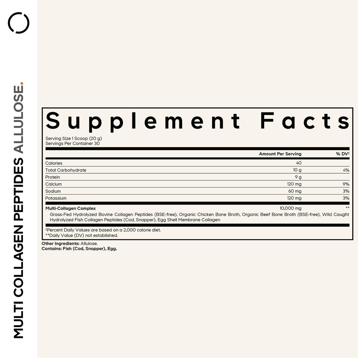 Unflavored Multi Collagen Peptides Powder 21.16 Oz N64957