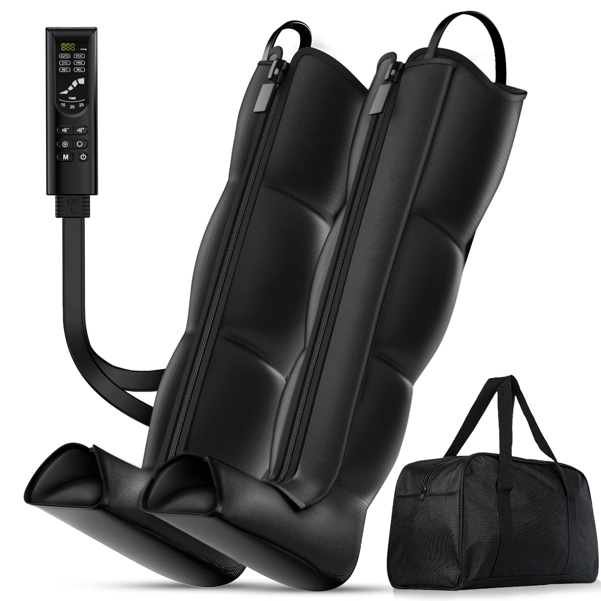 Black Medium Leg Compression Boots C5645
