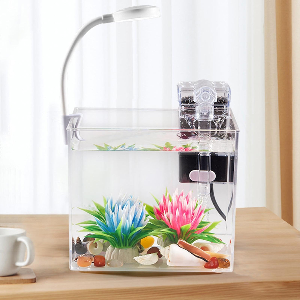 Small Aquarium with LED Lights W47971