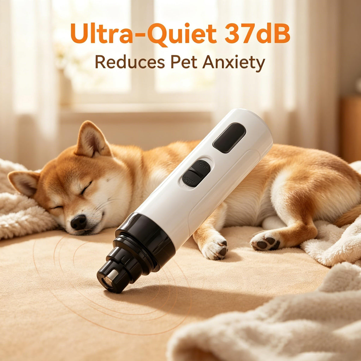 Quiet Pet Nail Grinder, 2 Replacement Heads Y6403