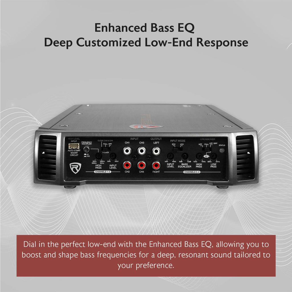 4-Channel Class A/B Car Amplifier 2400W Peak M21951