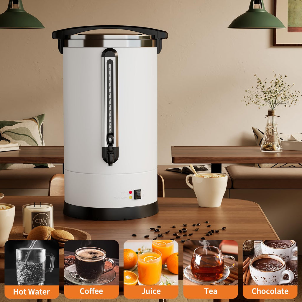 Large Capacity Stainless Steel Electric Coffee Urn H8983