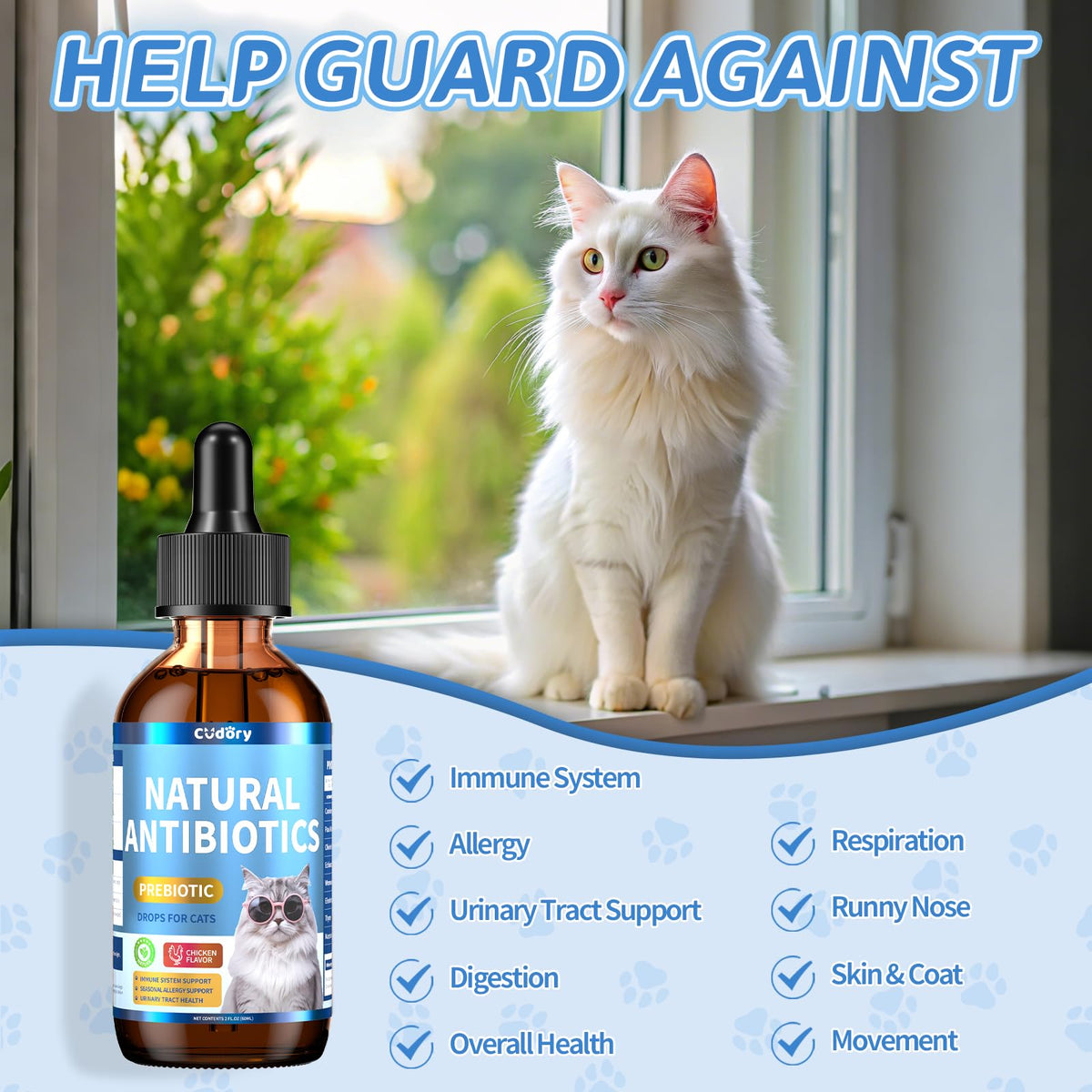 2 fl oz Natural Antibiotics for Cats I61370