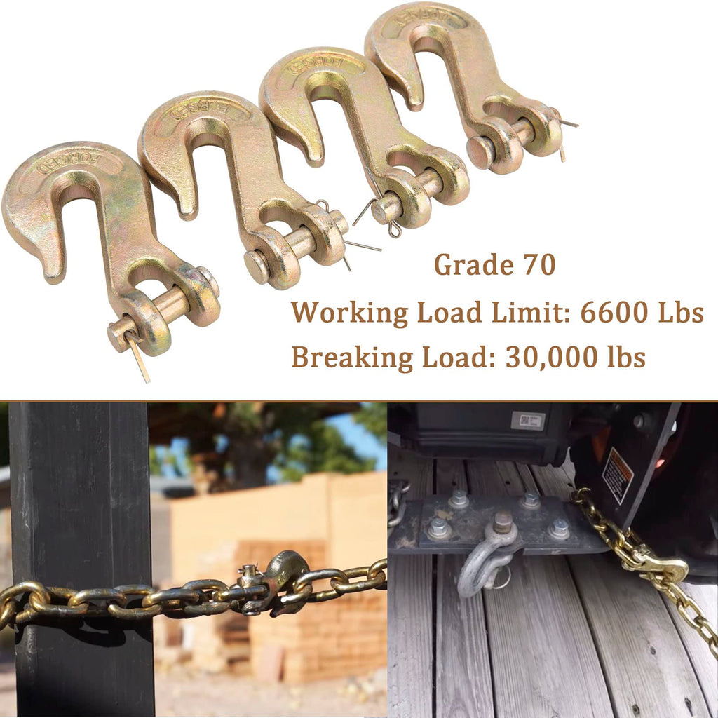 3/8" Grade 70 Clevis Grab Hook 10 Pack G593