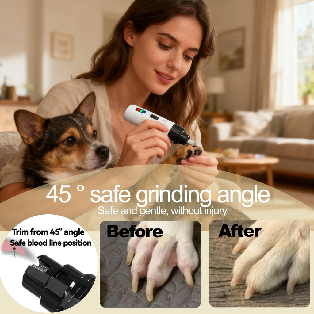 Quiet Pet Nail Grinder, 2 Replacement Heads Y6403