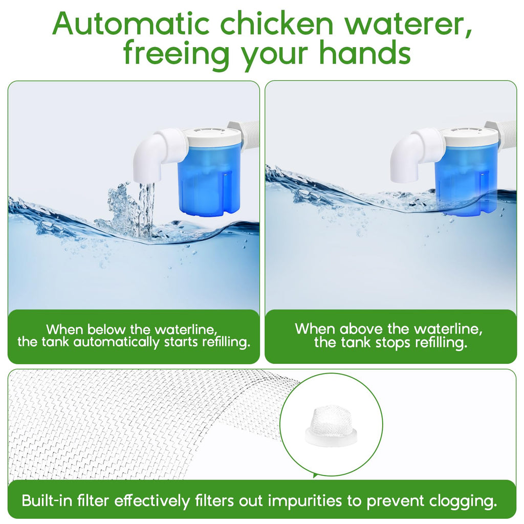 Automatic Chicken Waterer with Stainless Steel Hose E93021