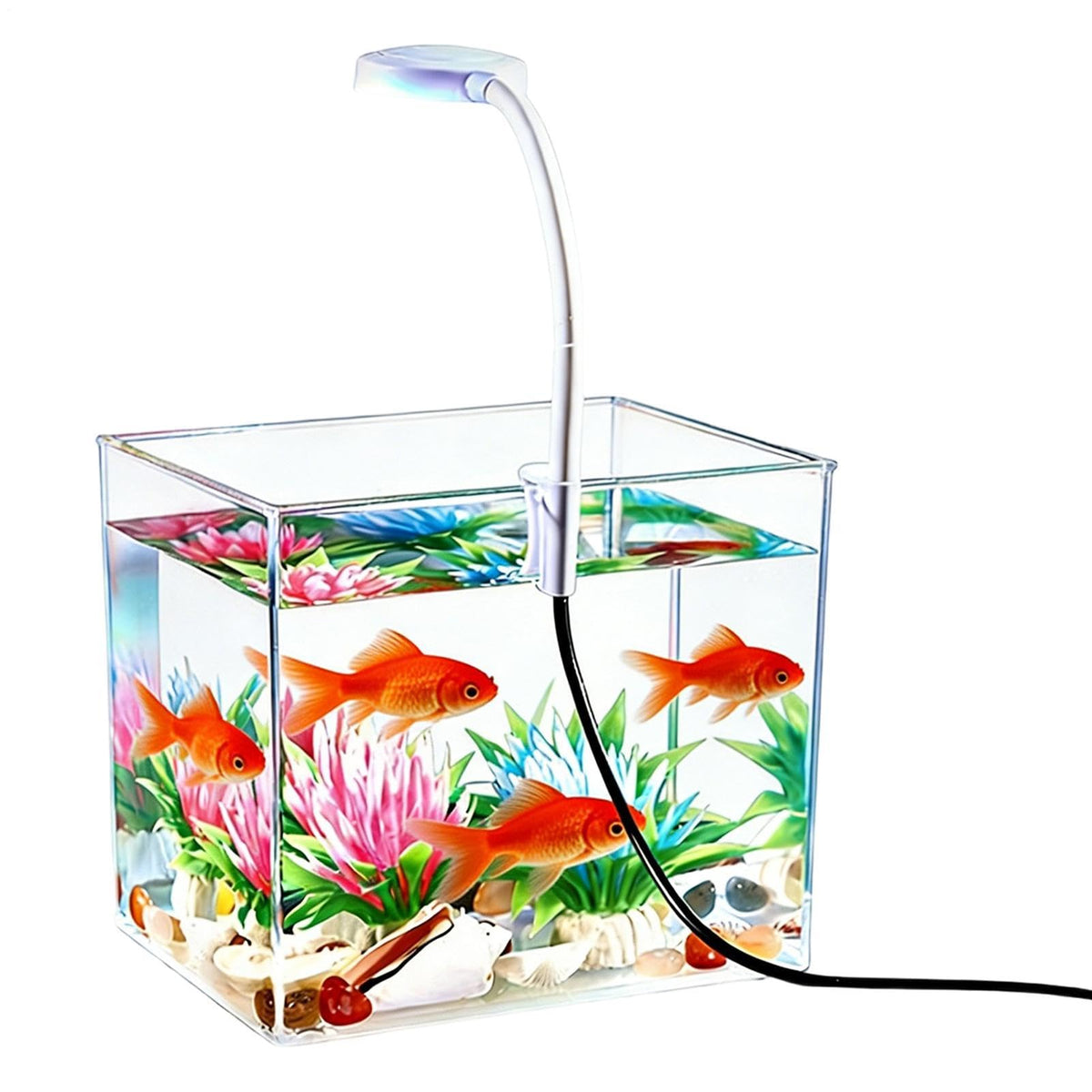 Small Aquarium with LED Lights W47971