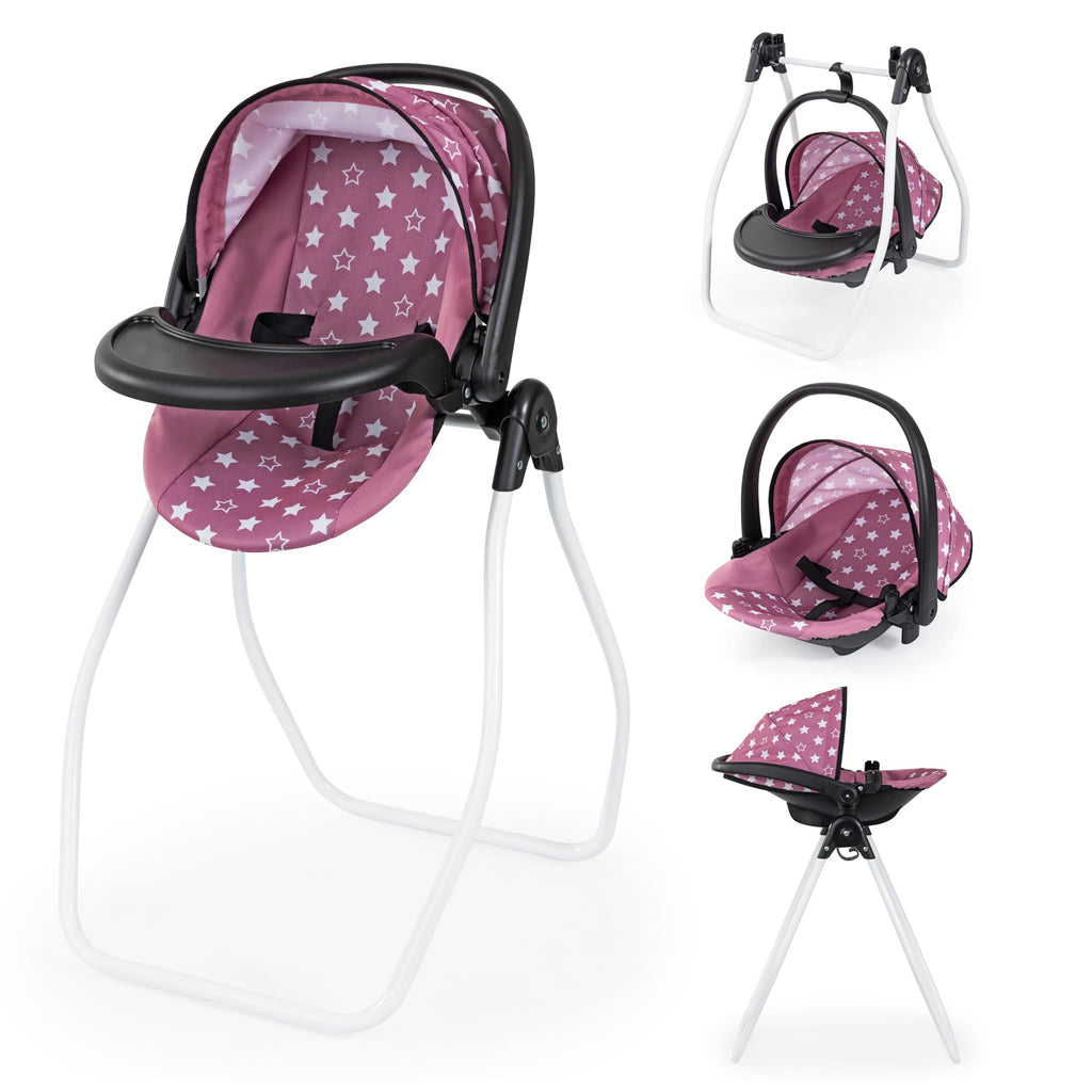 Pink Convertible Highchair & Swing X946