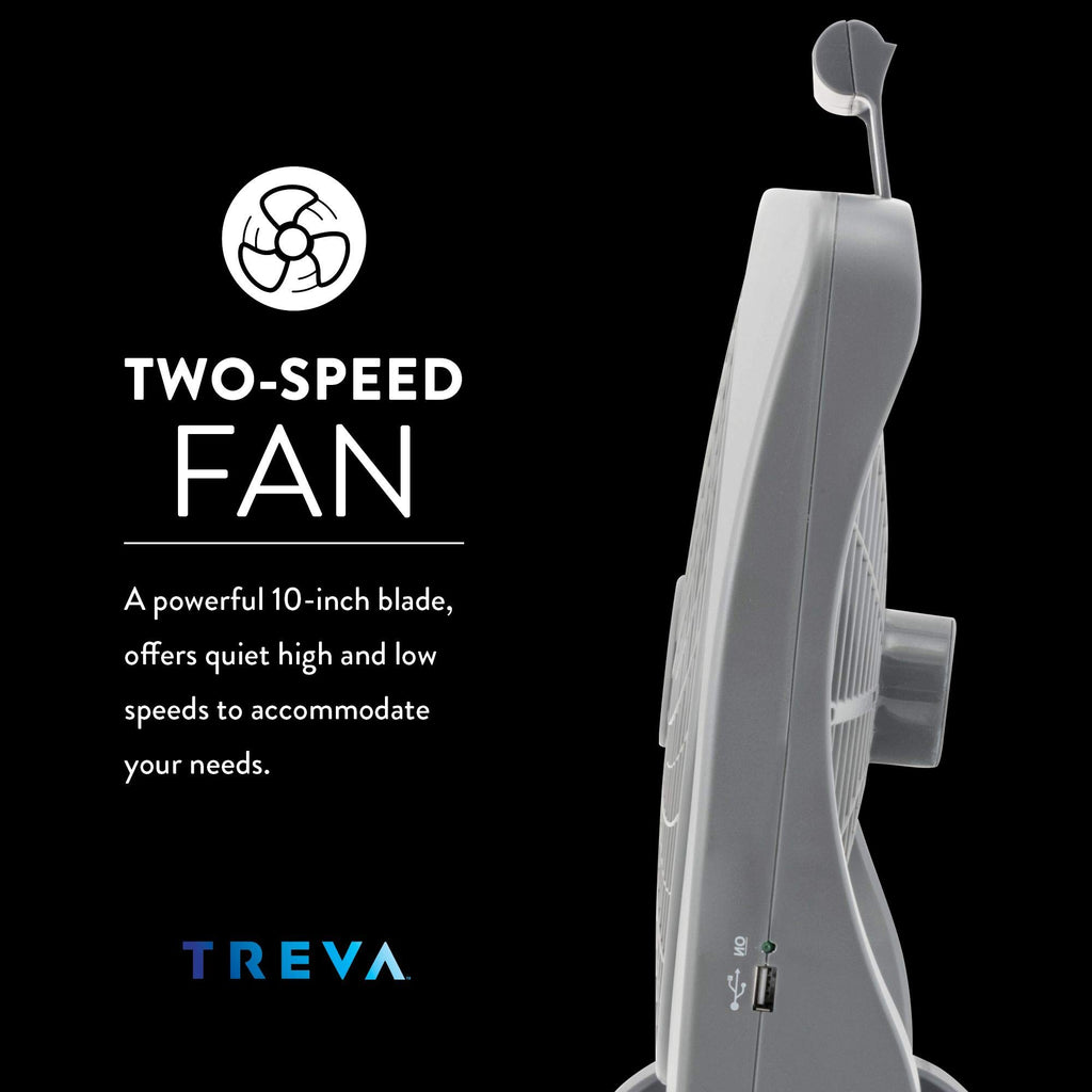 10 in Rechargeable Portable Fan R302
