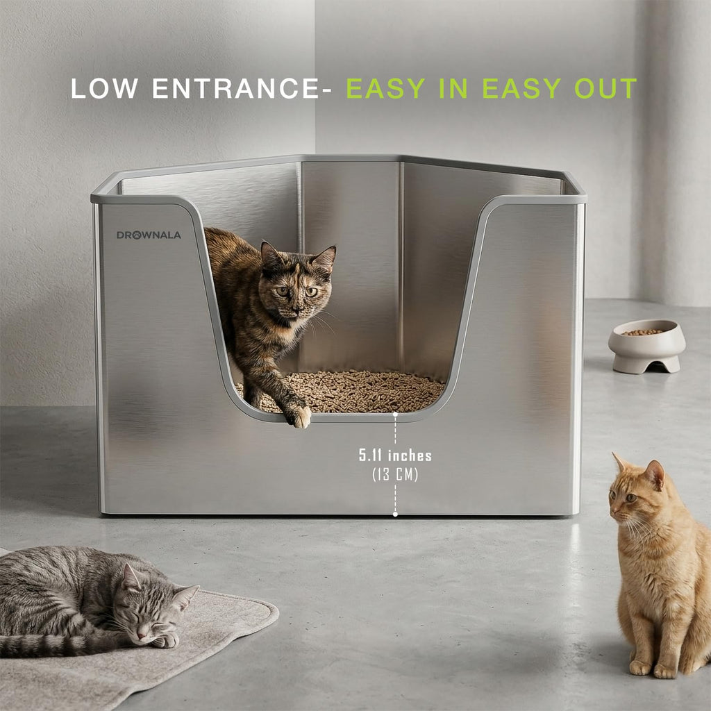 Stainless Steel Cat Litter Box A938