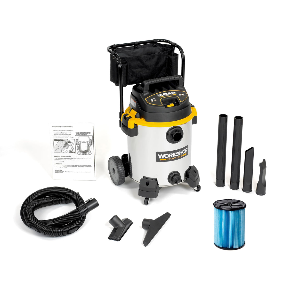 16-Gallon 6.5 Peak HP Wet Dry Vacuum Cleaner B7172
