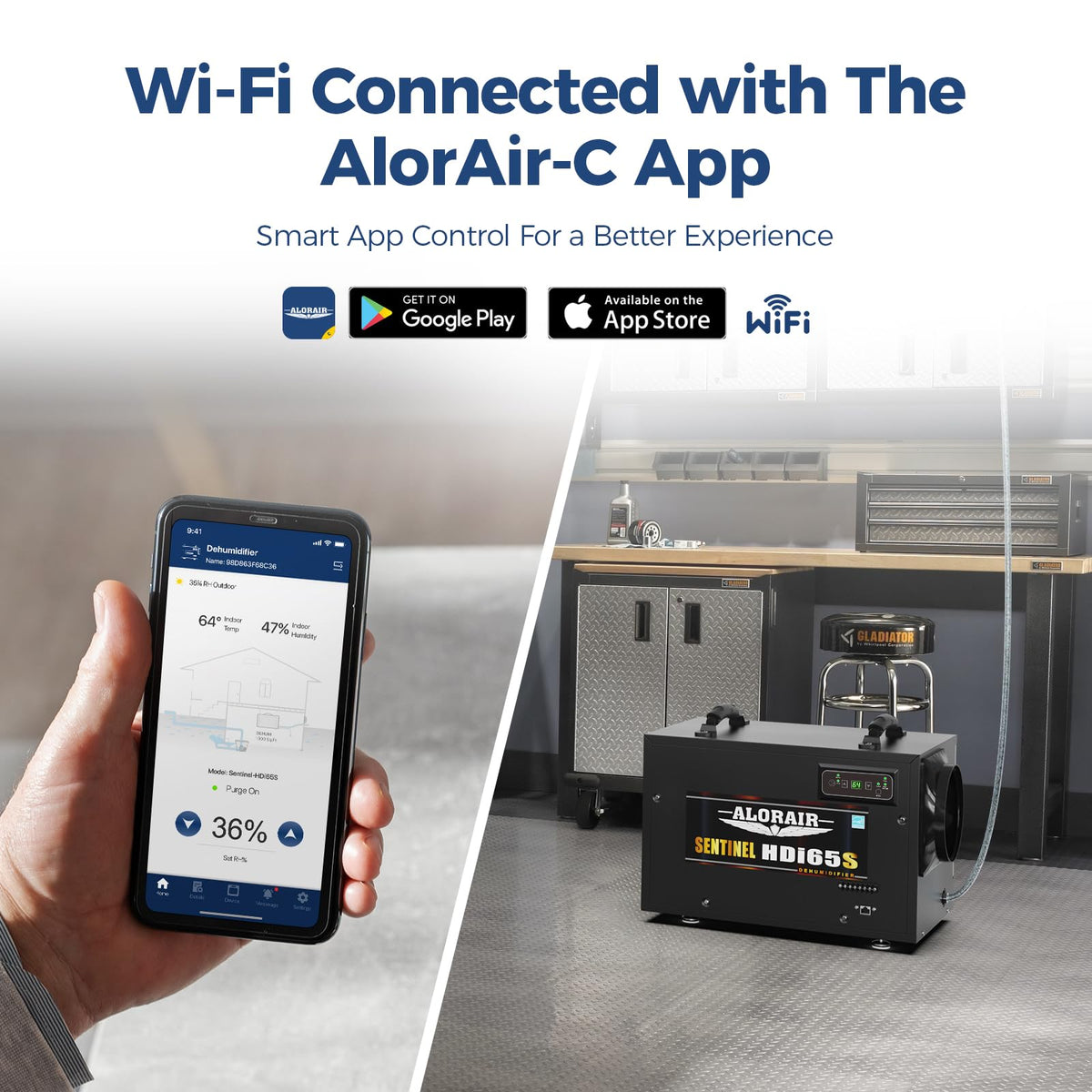 120 Pints Wi-Fi Dehumidifier with Pump N711818