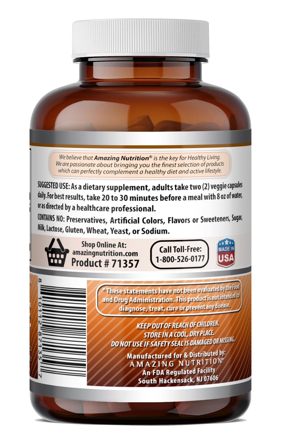 Ceylon Cinnamon 1200 Mg Vegetarian Capsules W1524