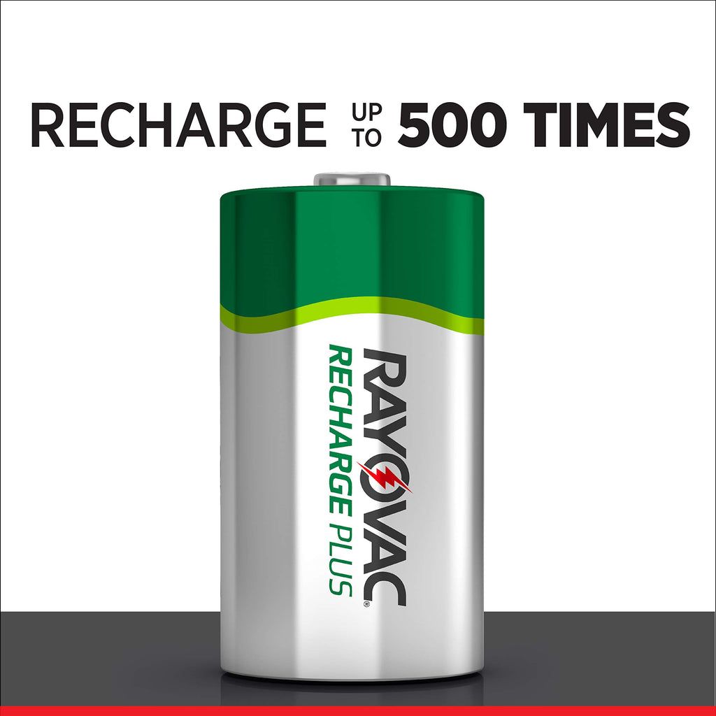 Rechargeable D Batteries 2 Count C564