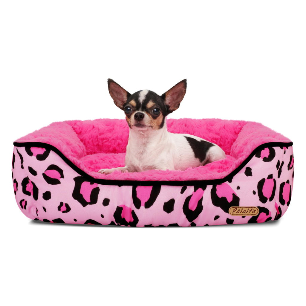 Washable Dog Bed Pink S Size J11297