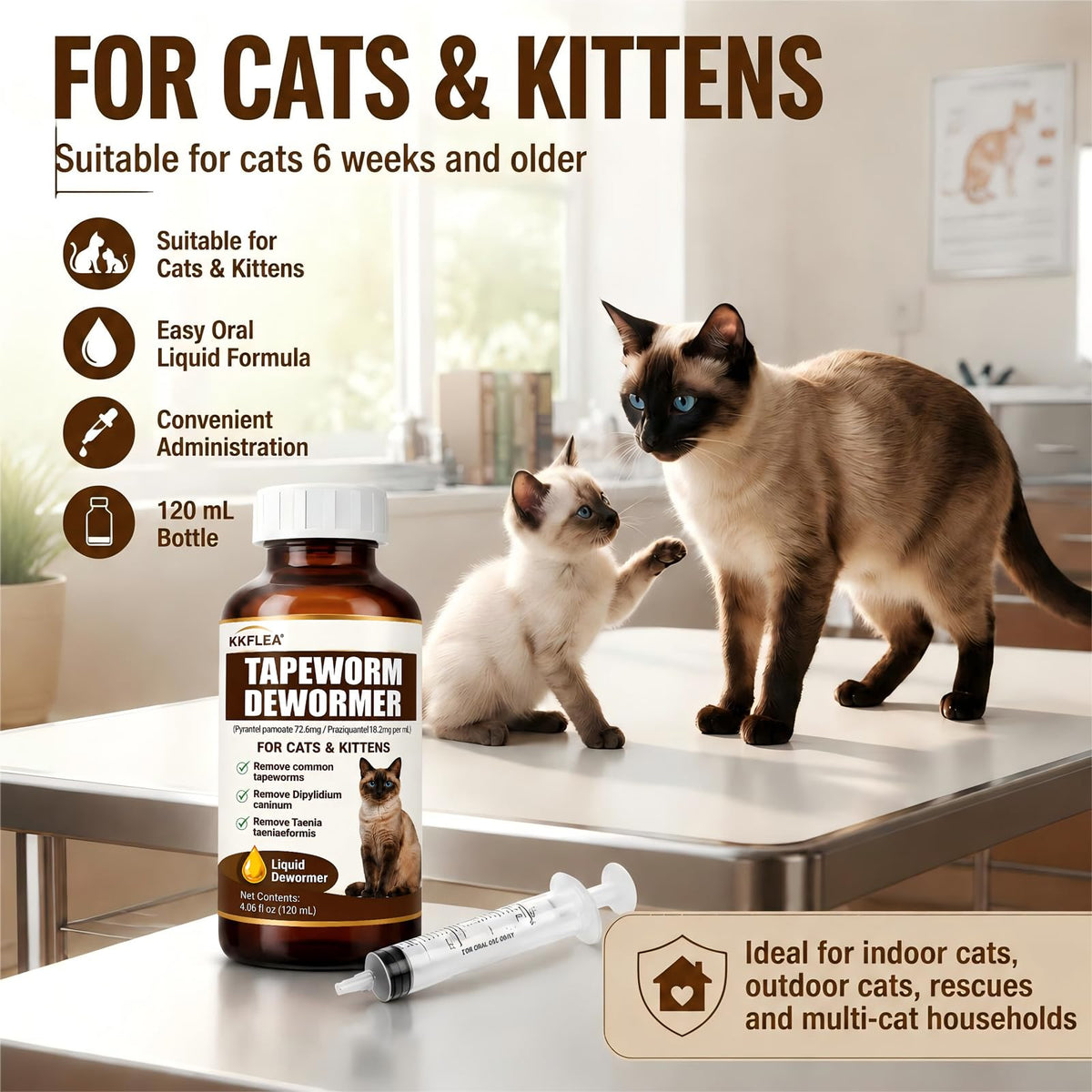 Liquid Cat Dewormer 120ml Q66979