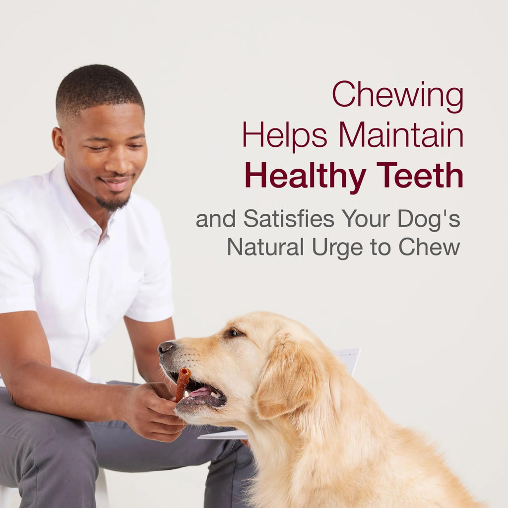 Peanut Butter Pork Flavor Rawhide-Free Dog Chews 6 Twistz I7685