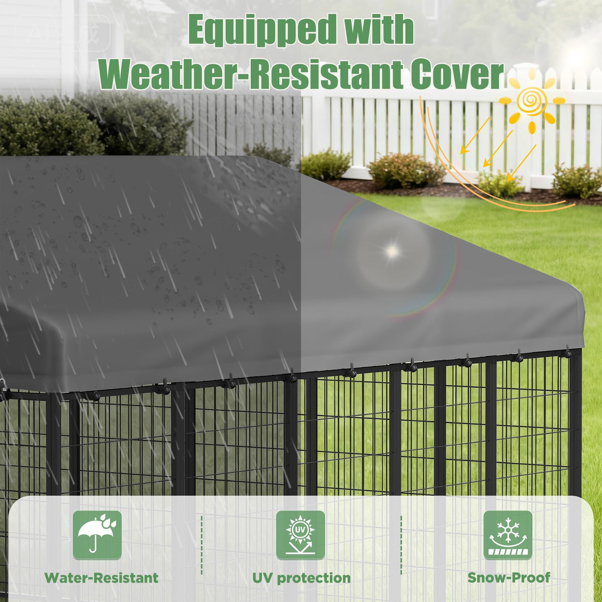 10x10 Ft Outdoor Dog Kennel N678