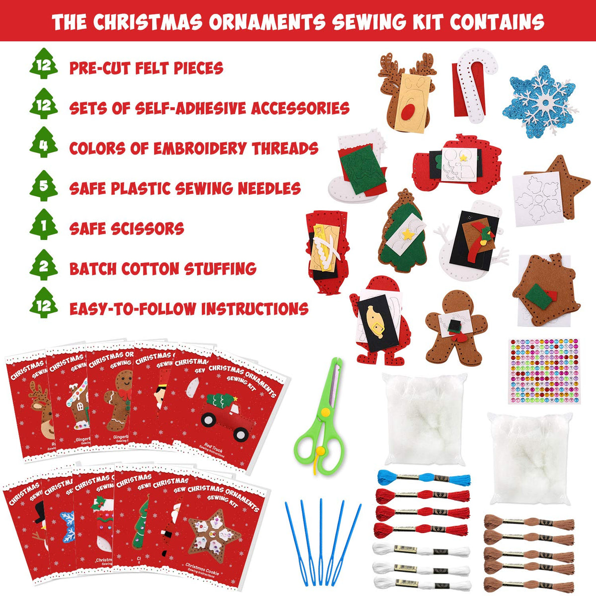 Christmas Sewing Kit for Kids S4256
